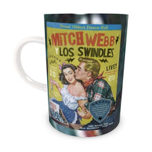 Load image into Gallery viewer, Live Show Poster Series (11 of 12) by H. Michael Karshis | Mitch Webb and the Swindles | Tall Bone China Mug