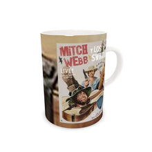 Load image into Gallery viewer, Live Show Poster Series (8 of 12) by H. Michael Karshis | Mitch Webb and the Swindles | Tall Bone China Mug