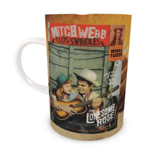 Load image into Gallery viewer, Live Show Poster Series (6 of 12) by H. Michael Karshis | Mitch Webb and the Swindles | Tall Bone China Mug