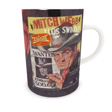 Load image into Gallery viewer, Live Show Poster Series (5 of 12) by H. Michael Karshis | Mitch Webb and the Swindles | Tall Bone China Mug