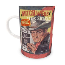 Load image into Gallery viewer, Live Show Poster Series (5 of 12) by H. Michael Karshis | Mitch Webb and the Swindles | Tall Bone China Mug