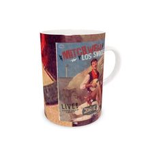 Load image into Gallery viewer, Live Show Poster Series (3 of 12) by H. Michael Karshis | Mitch Webb and the Swindles | Tall Bone China Mug