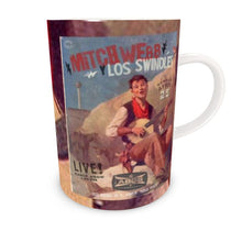 Load image into Gallery viewer, Live Show Poster Series (3 of 12) by H. Michael Karshis | Mitch Webb and the Swindles | Tall Bone China Mug
